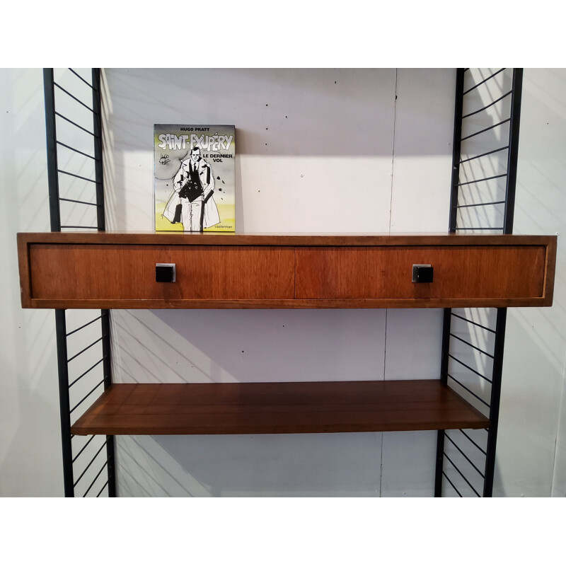  Vintage Teak Shelf CombinEurop 1950