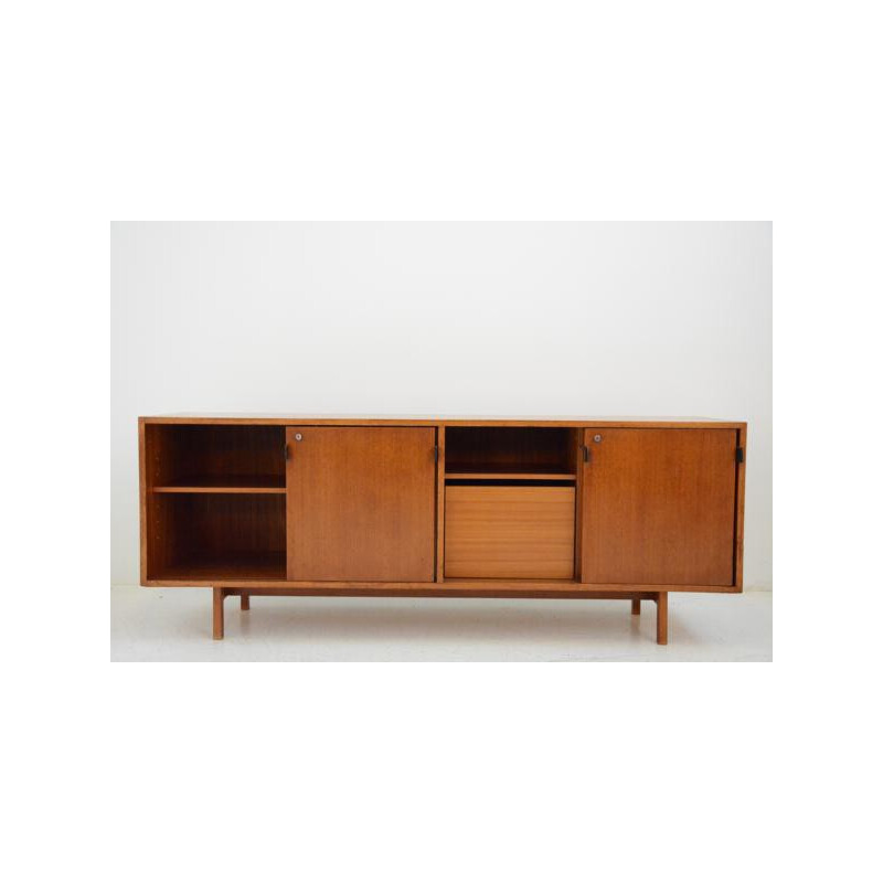 Mid century wood sideboard, Florence KNOLL - 1949