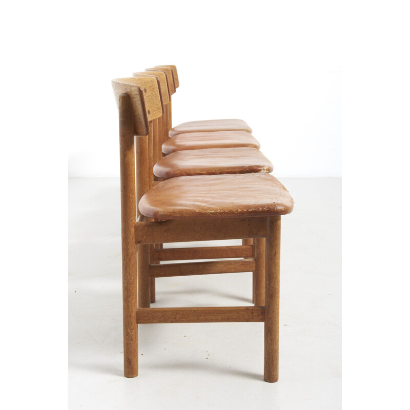 Set of 4 vintage Dining Chairs Model 236 by Børge Mogensen for Fredericia, Denmark - 1950s