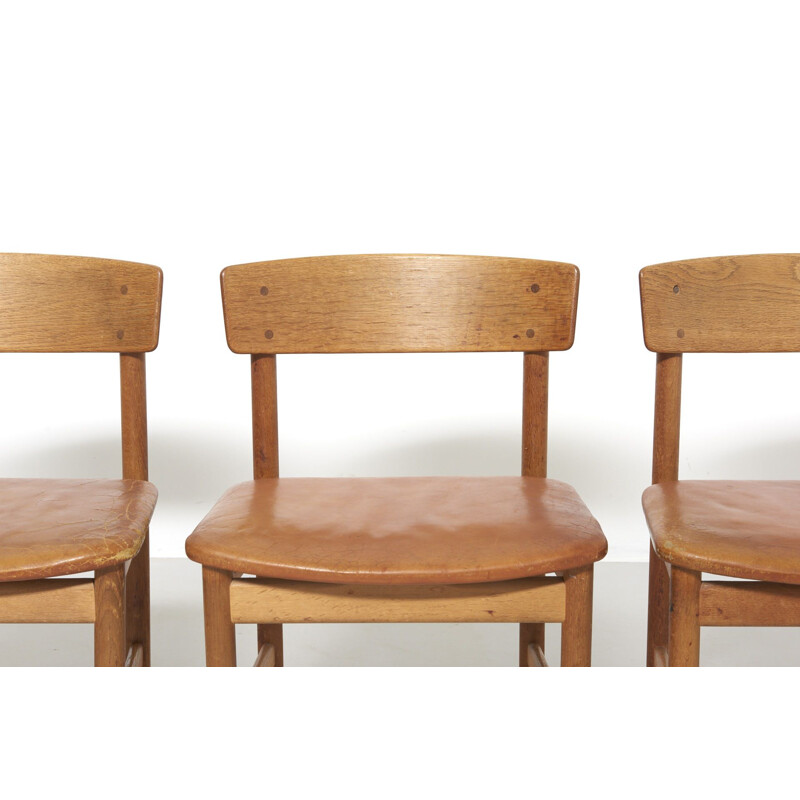 Set of 4 vintage Dining Chairs Model 236 by Børge Mogensen for Fredericia, Denmark - 1950s