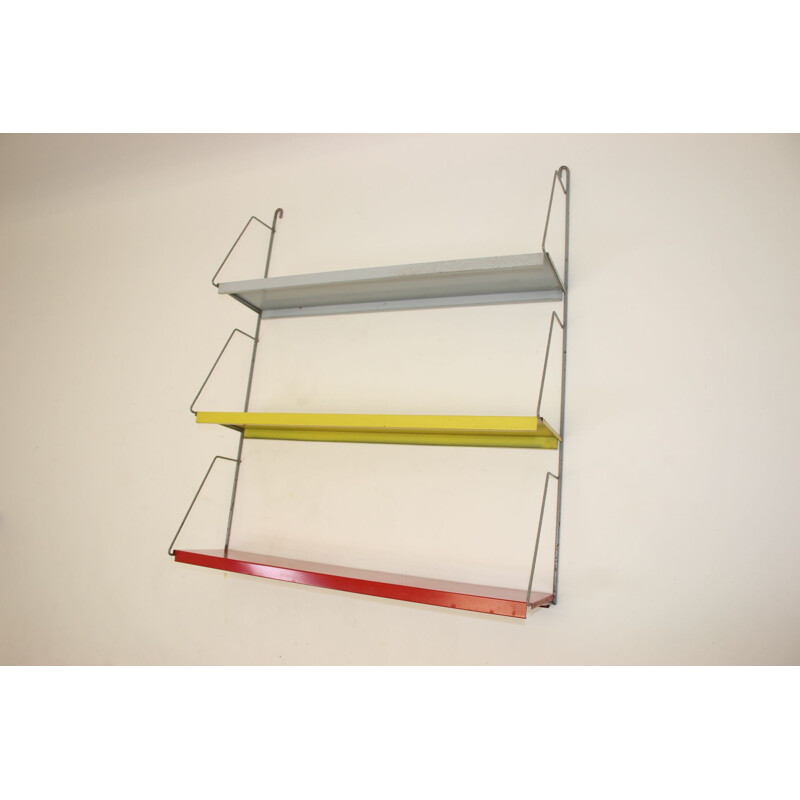 Vintage Tomado wall rack yellow gray red