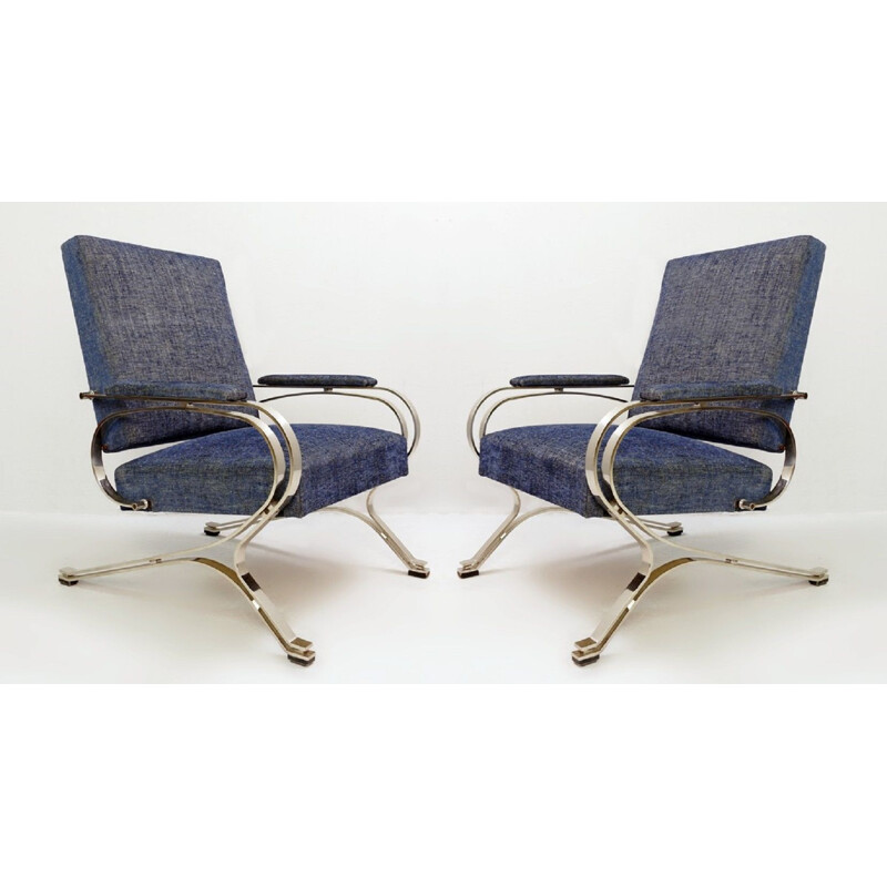 Pair Of Vintage "Micaela" Armchairs By Gianni Moscatelli Formanova 1970