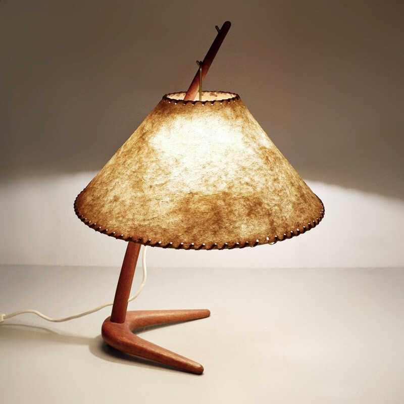 Vintage table lamps "Dornstab" by J.T. Kalmar For Kalmar Werkstatten Austria 1947