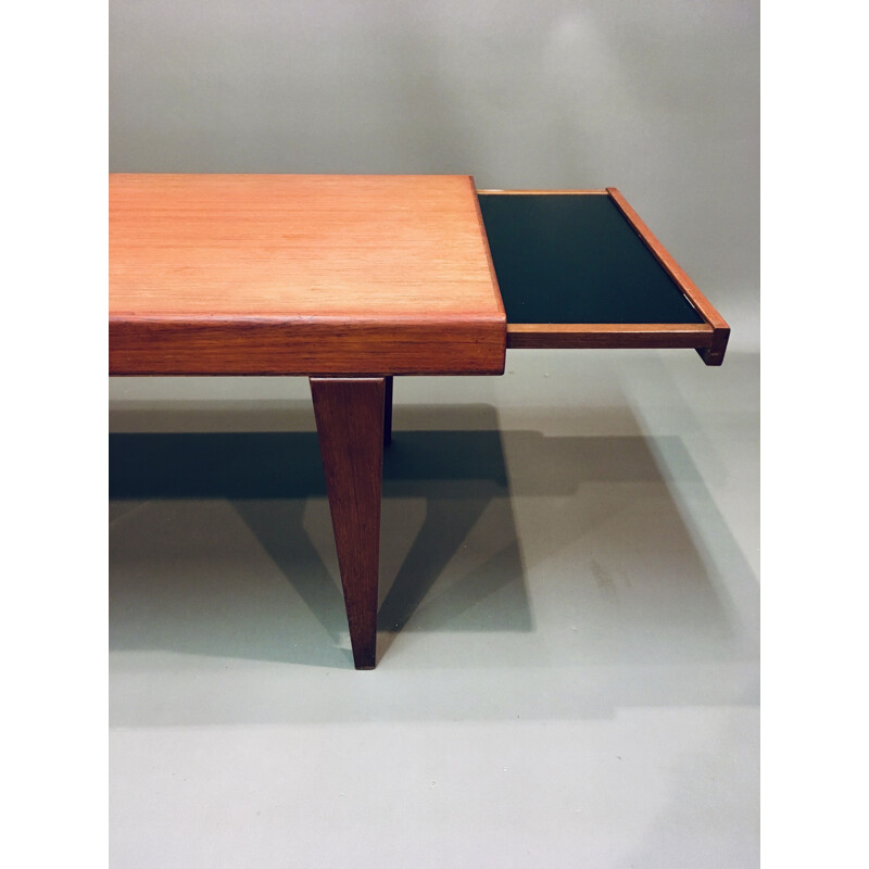 Table basse vintage teck Johannes Andersen scandinave 1950