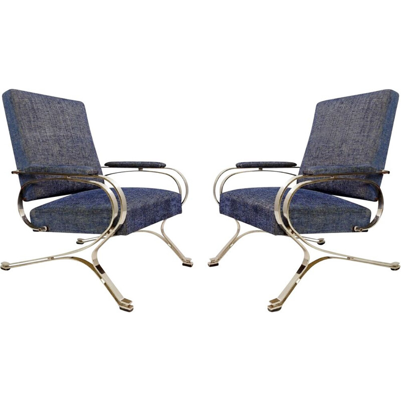 Pair Of Vintage "Micaela" Armchairs By Gianni Moscatelli Formanova 1970