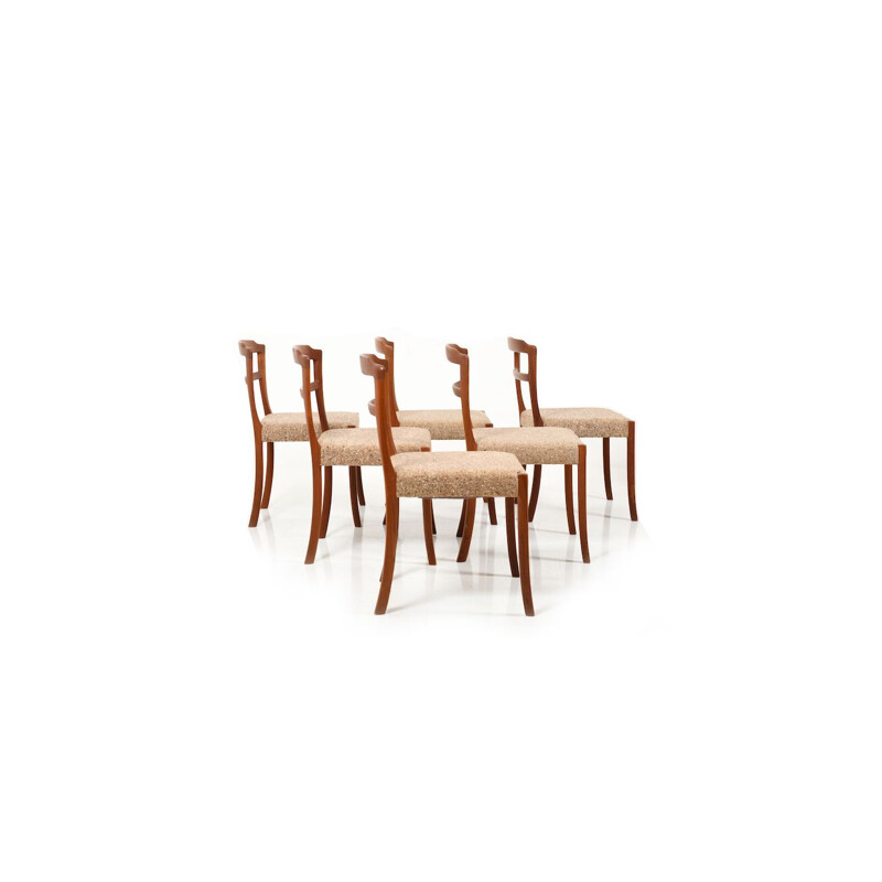 Set of 6 vintage Dining Chairs in Teak by Ole Wanscher for Cado 1970s