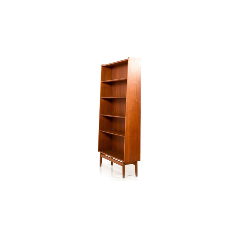 Vintage Conical Bookshelf  Bookcase in Teak by Johannes Sorth Danish 1950s