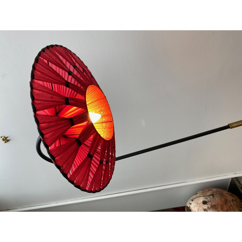 Vintagr reading light with braided nylon shade