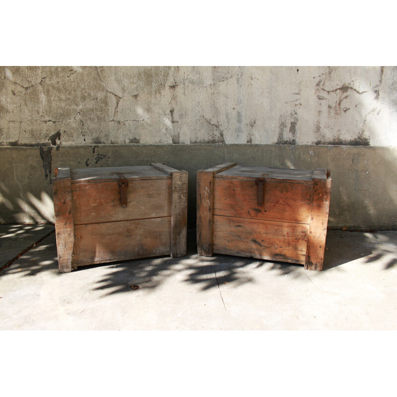 Vintage wooden chest