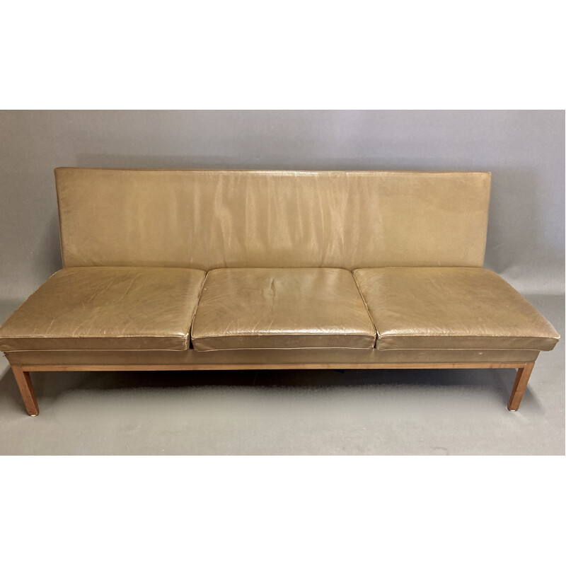 Vintage leather sofa Kill International 1960