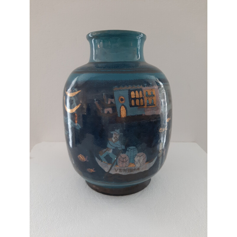 Vintage ceramic Vase by Charles and Hèléne IMBERT 1920