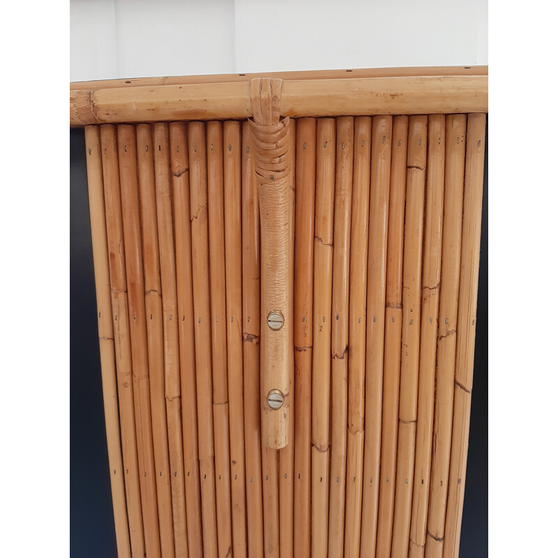 Vintage rattan bar 1950