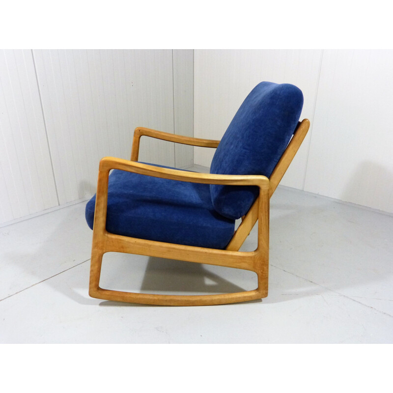 Vintage Rocking chair model 120 by Ole Wanscher for France & Daverkosen, Denmark 1950