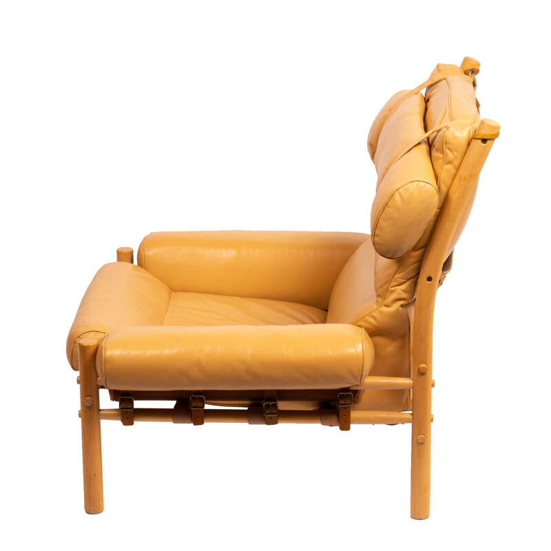 Fauteuil lounge vintage de Norell Möbel AB Arne Norell Inca 1968