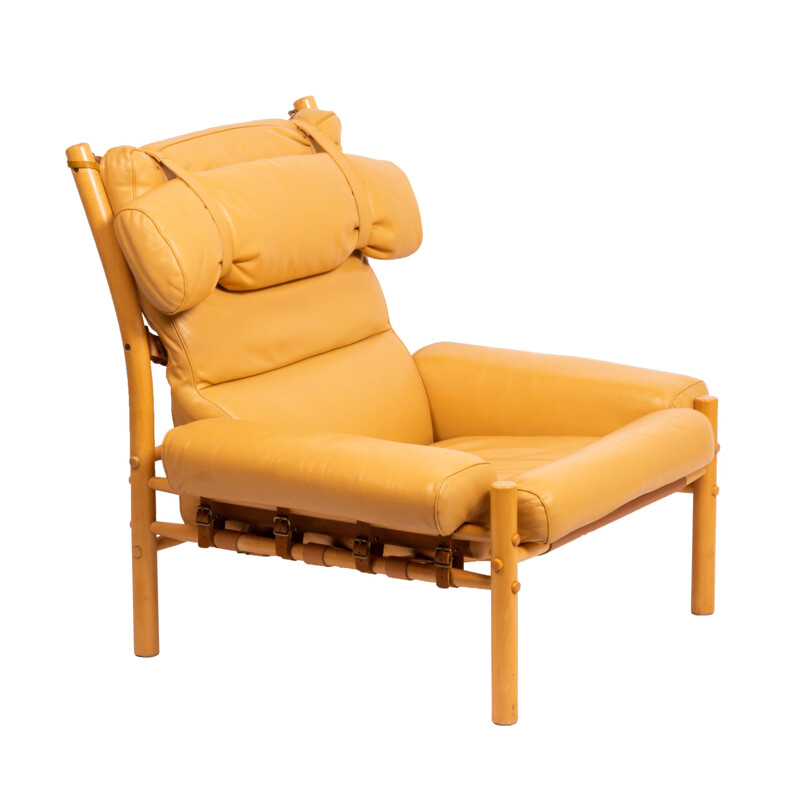 Fauteuil lounge vintage de Norell Möbel AB Arne Norell Inca 1968