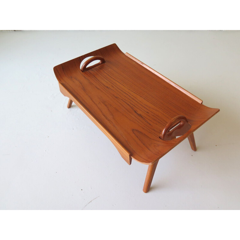 Vintage Teak Foldable Tray 1960