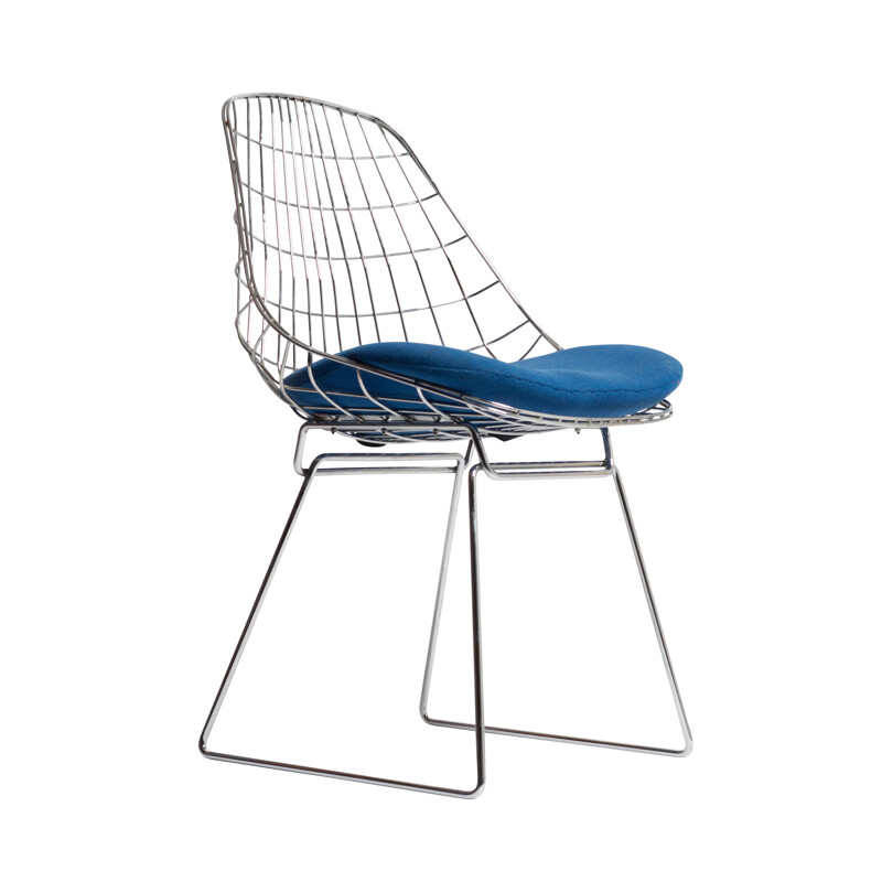 Vintage SM05 by Cees Braakman, Wire Chair Pastoe