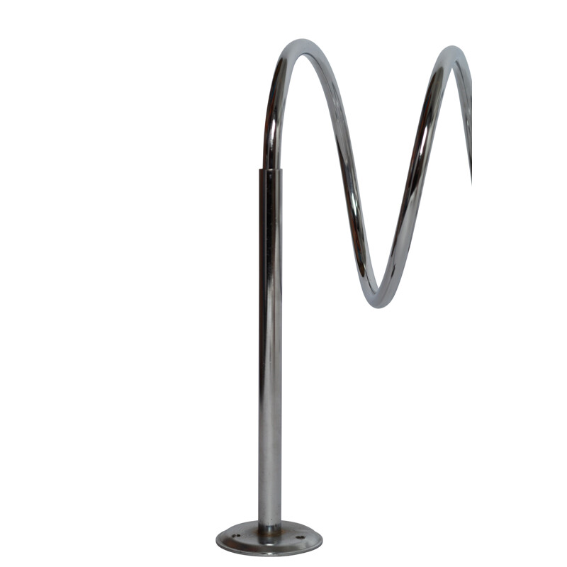 Vintage Chromed spiral coat rack, extra large.