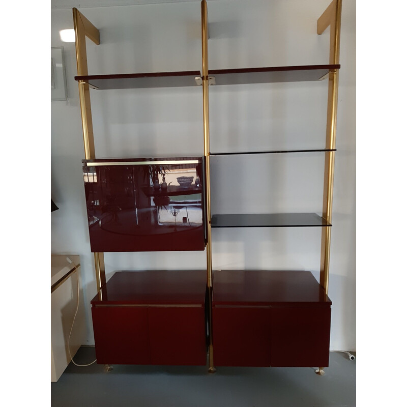 Vintage wall unit, Jean Claude Mahey 1970