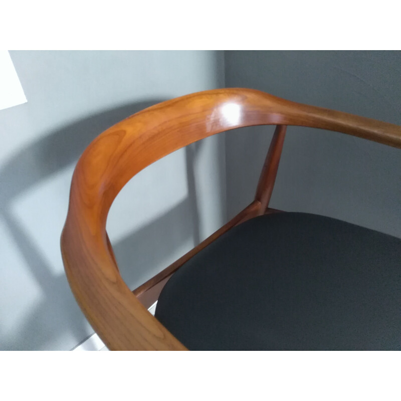 Vintage teak armchair by IllUM Wikkelso for Danish Niels Eilersen 1960