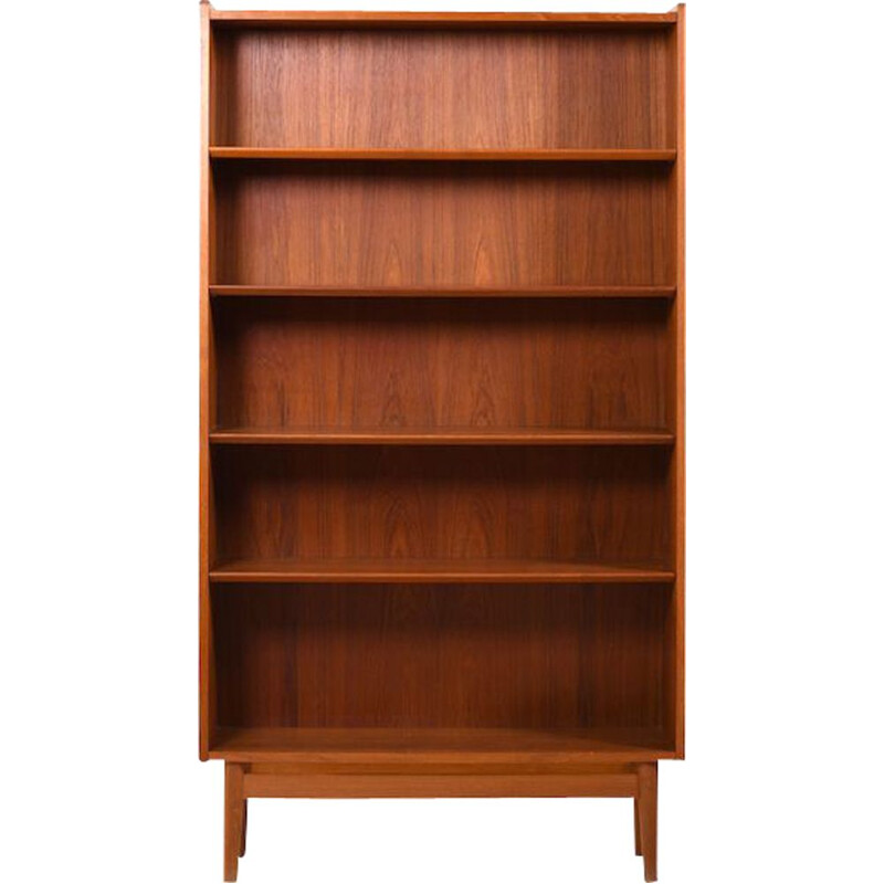 Vintage Conical Bookshelf  Bookcase in Teak by Johannes Sorth Danish 1950s