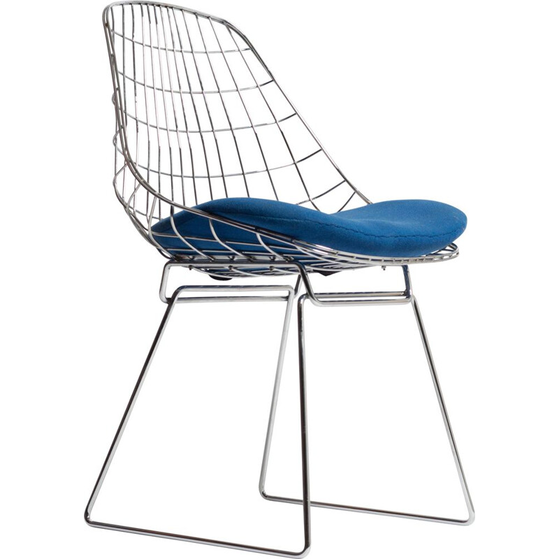 Vintage SM05 by Cees Braakman, Wire Chair Pastoe