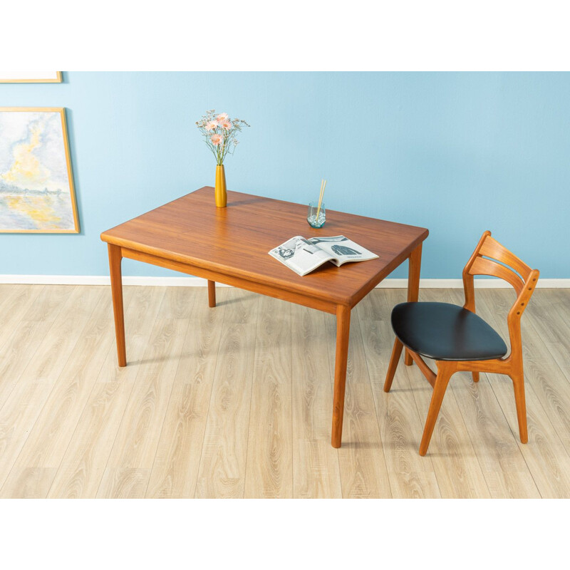 Vintage teak dining table Scandinavian 1960s