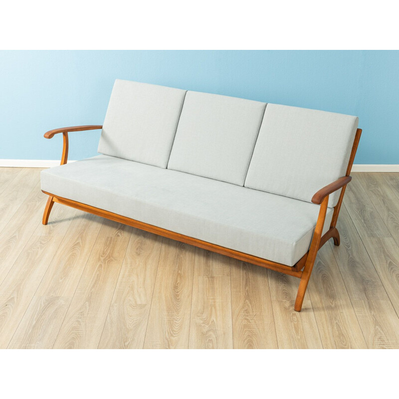 Vintage sofa beech wood 1950s