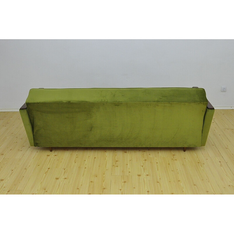 Mid-century velvet sofa daybed, 1960s