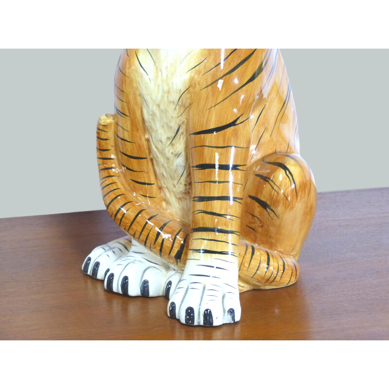 Vintage Umbrella jar tiger 1970 