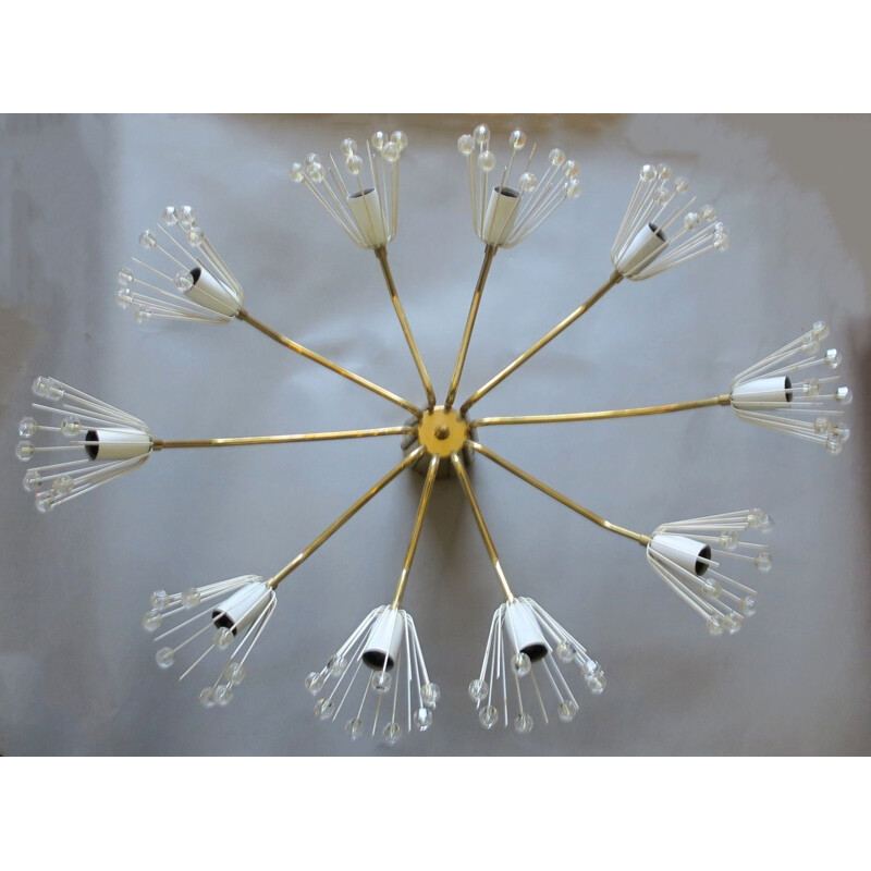 Vintage chandelier by Emil Stejnar for Rupert Nikoll, Austrian 1950s