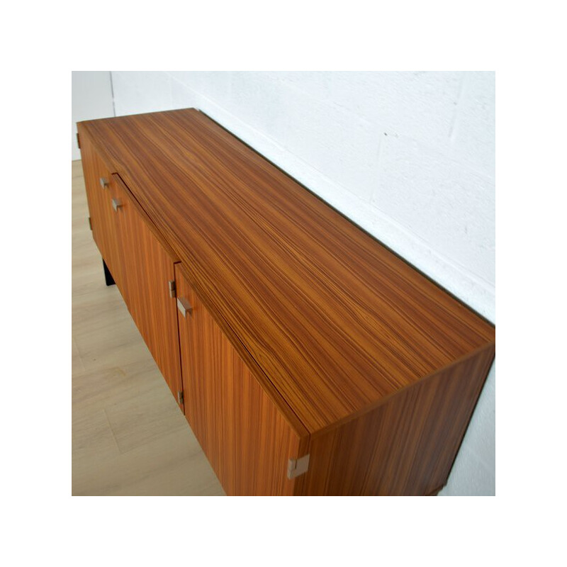 Meurop sideboard in wood and metal, Pierre GUARICHE - 1960s