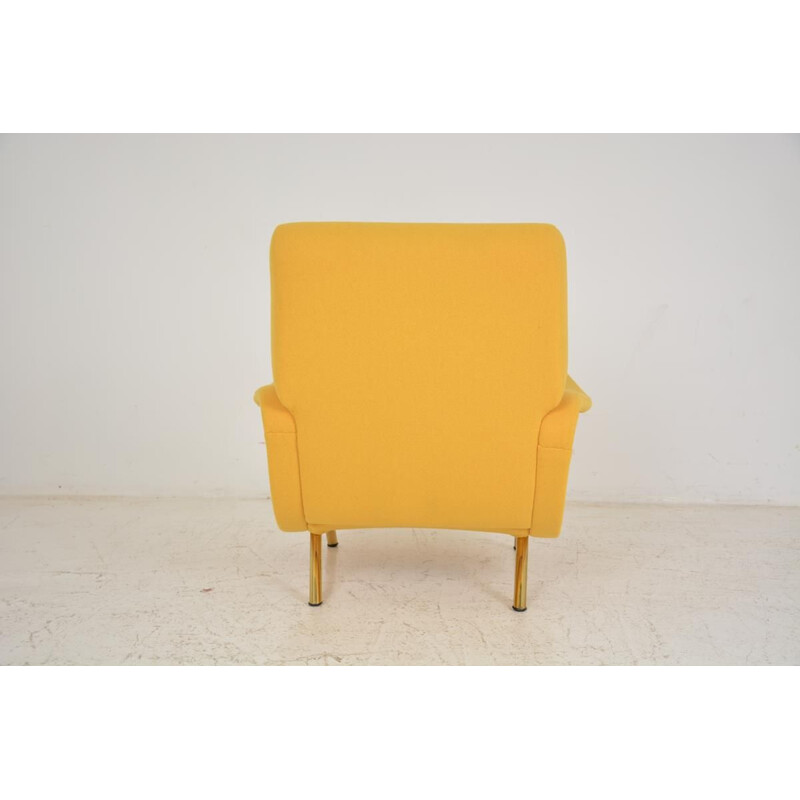 Vintage yellow armchair LADY by Marco ZANUSO