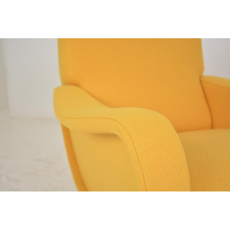 Vintage yellow armchair LADY by Marco ZANUSO