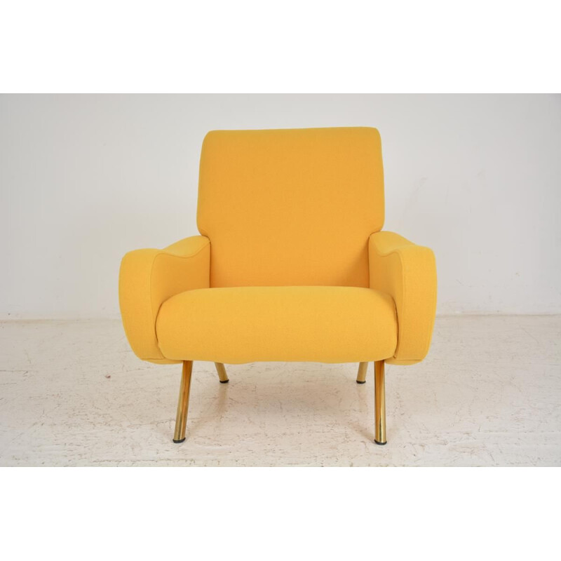 Vintage yellow armchair LADY by Marco ZANUSO