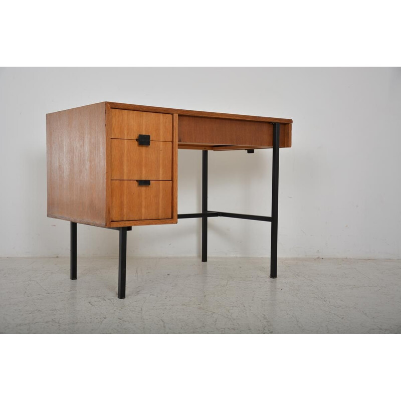 Vintage multitable desk by Jacques Hitier 1950