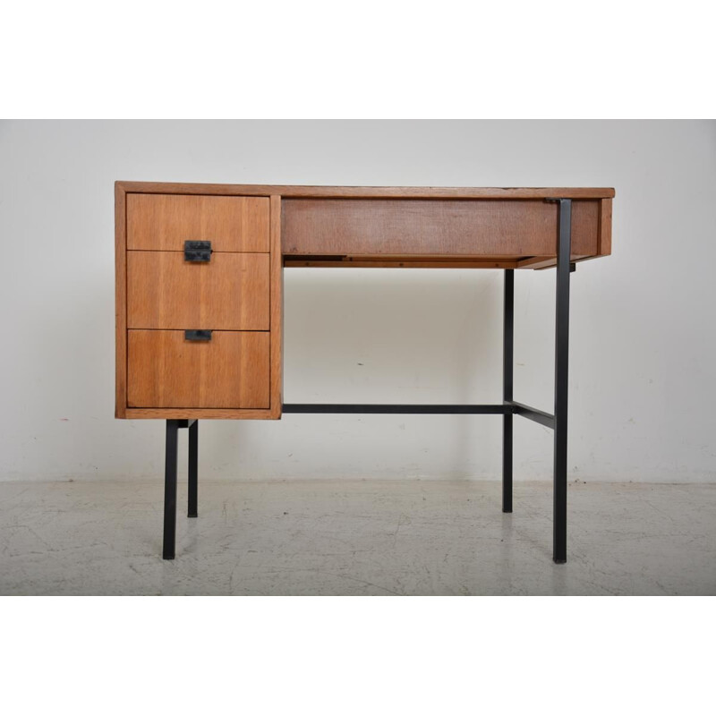 Vintage multitable desk by Jacques Hitier 1950