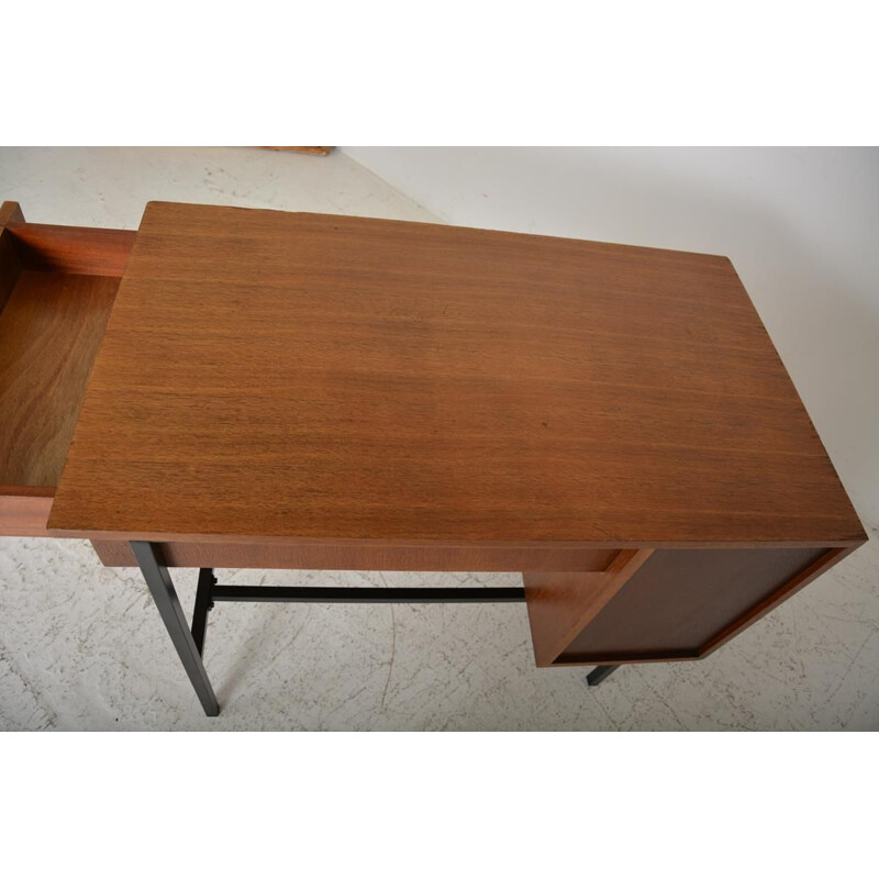Vintage multitable desk by Jacques Hitier 1950