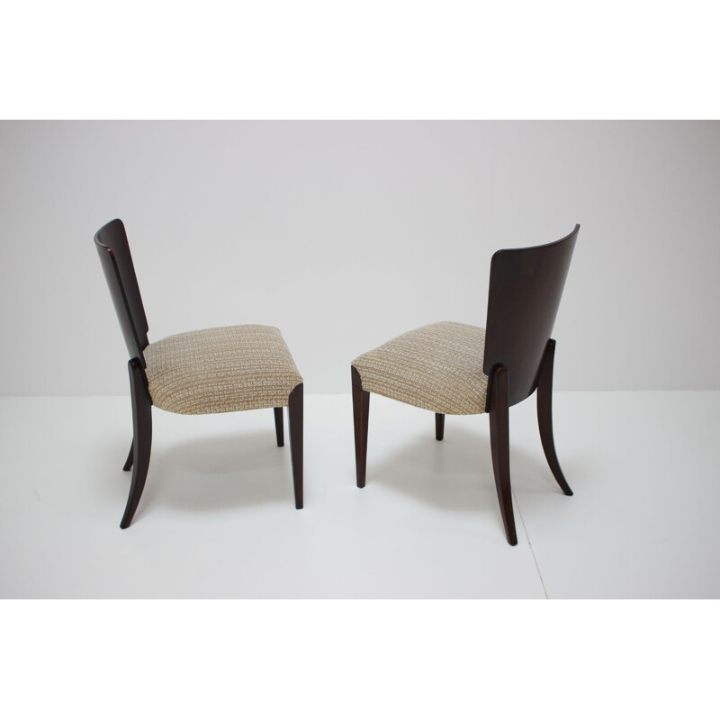 Set of 4 Vintage  dining chairs H-214 by Jindrich Halabala for UP Závody Art Deco