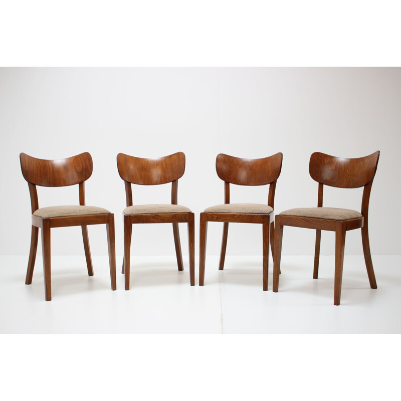 Set van 4 vintage stoelen van Jindřich Halabala 1960