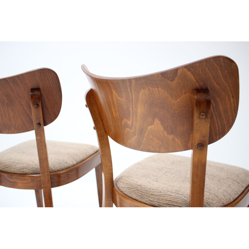 Set van 4 vintage stoelen van Jindřich Halabala 1960