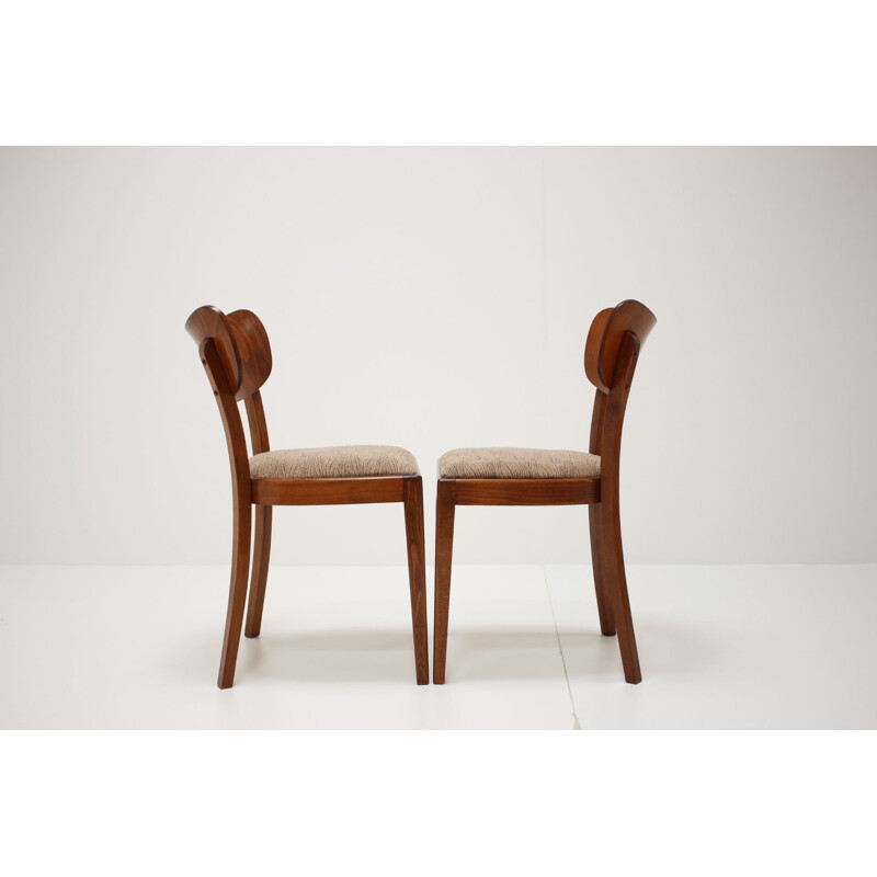 Ensemble de 4 chaises vintage par Jindřich Halabala 1960