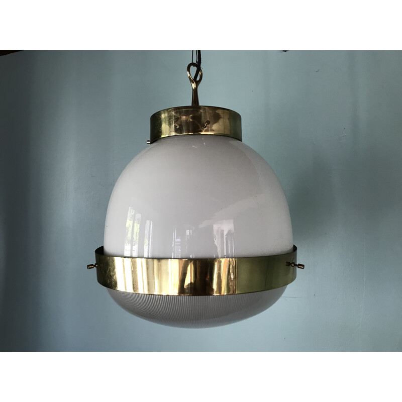 Delta Grande vintage hanglamp van Sergio Mazza voor Artemide - Italië 1960