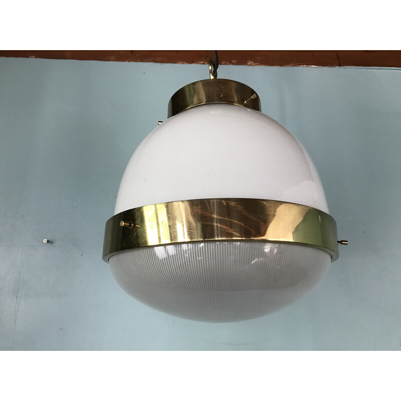 Lámpara de suspensión Delta Grande vintage de Sergio Mazza para Artemide - Italia 1960