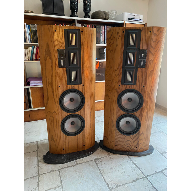 Pair of vintage Infinity Reference Standard RS II-B ribbon speakers 1987