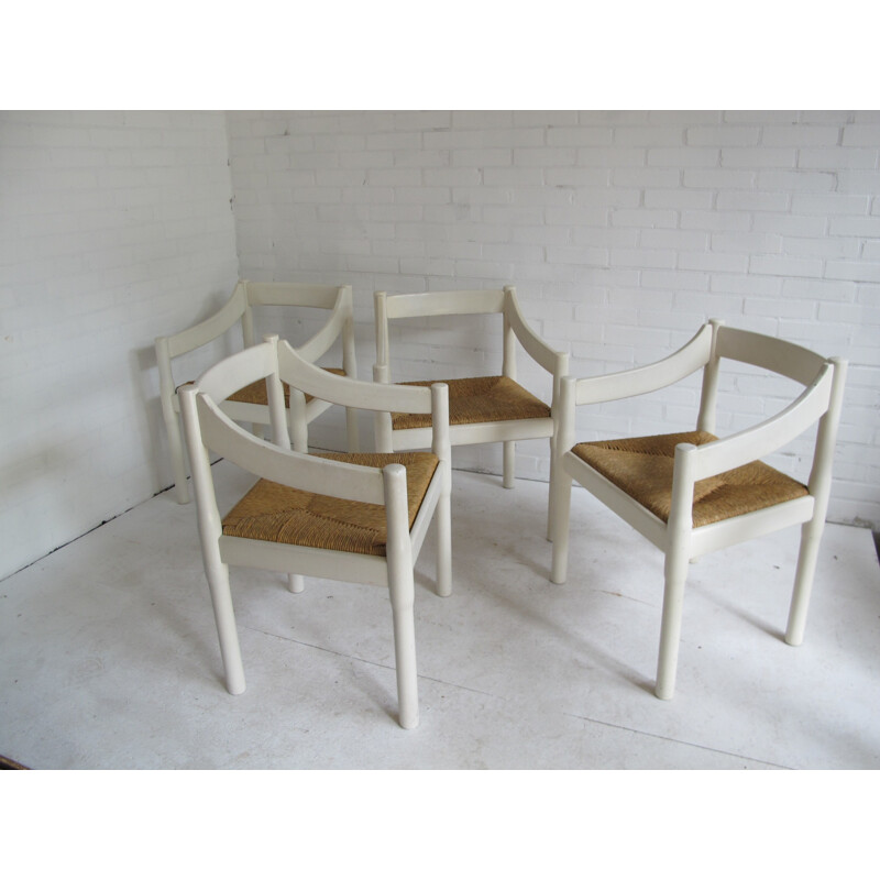 Set of 4 Cassina "Carimate" chairs, Vico MAGISTRETTI - 1960s