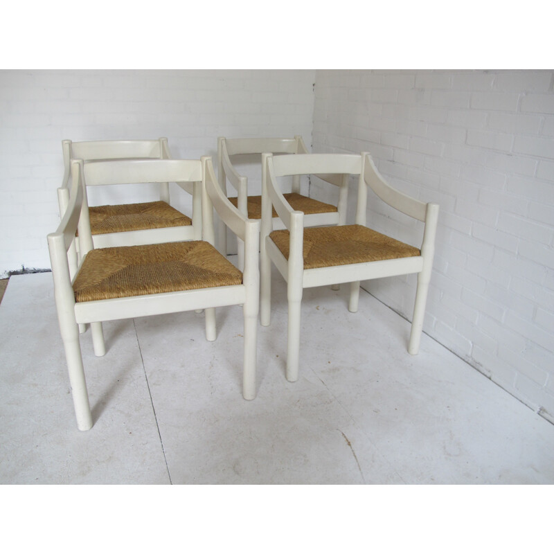 Set of 4 Cassina "Carimate" chairs, Vico MAGISTRETTI - 1960s