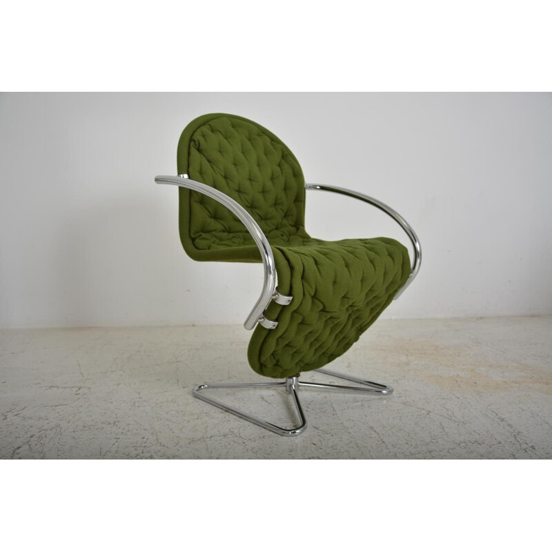 Suite of 4 vintage chairs 'System 123' by Verner Panton Fritz Hansen De Luxe Denmark 1970