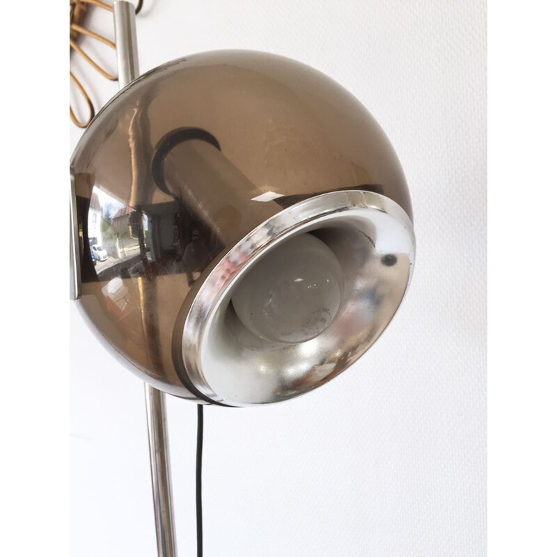 Vintage Eye Ball plexiglass floor lamp, 1970