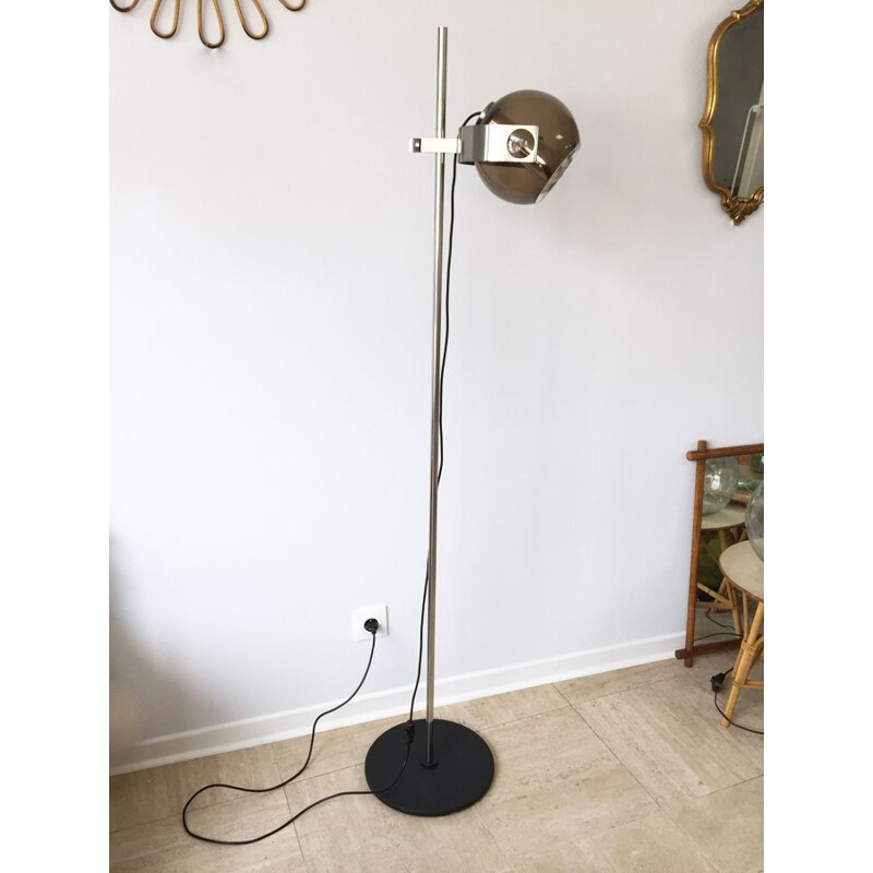 Vintage Eye Ball plexiglass floor lamp, 1970